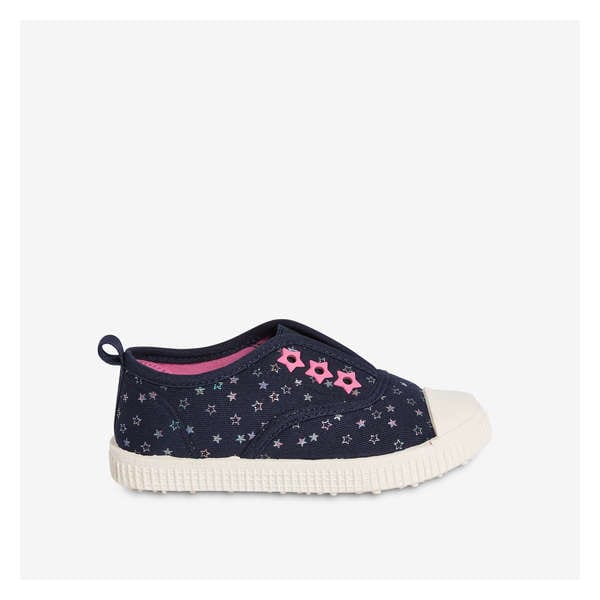 Toddler Girls' Slip-On Sneakers - Navy Mix